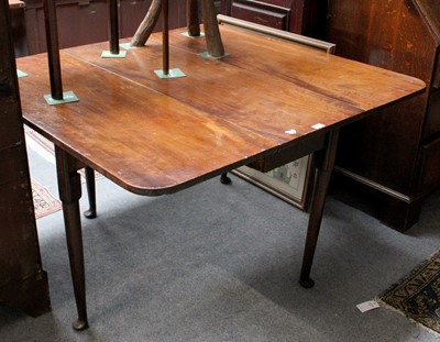 Lot 1309 - An 18th Century Mahogany Drop Leaf Table,...