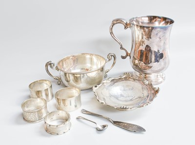 Lot 34 - A Collection of Assorted Silver and Silver...