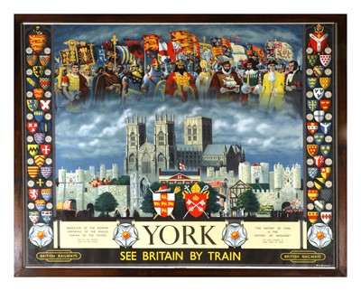 Lot 600 - A British Railways Poster, "YORK SEE BRITAIN...