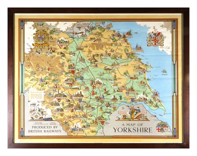 Lot A Map of Yorkshire Produced by British...