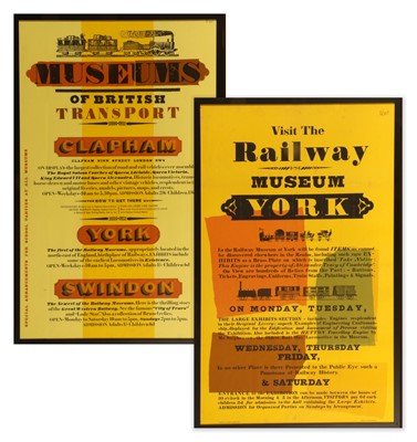 Lot A Colour Railway Poster: MUSEUMS OF BRITISH...