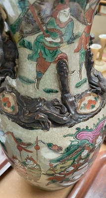 Lot 136 - A Cantonese Porcelain Vase, 19th century, with...