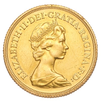 Lot 222 - Elizabeth II, Sovereign 1984; hairlines o/wise...