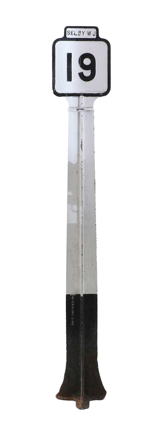 Lot 609 - A Selby WJ Railway Cast Iron Signal Post, 19...