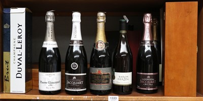 Lot 1333 - Six Bottles of Champagne Including, Nicolas...