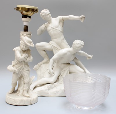 Lot 165 - A Parian Figure Group of Two Male Hunters,...