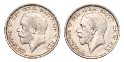 Lot 130 - 2x George V, Halfcrowns 1915, (S.4011);...