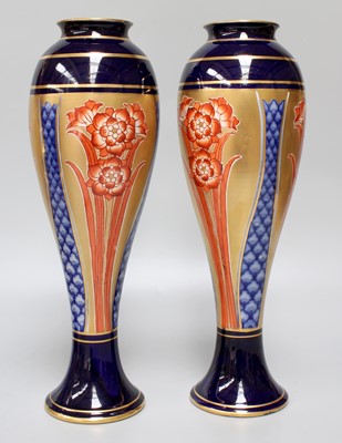 Lot 97 - A Pair of James Macintyre & Co. Pottery Vases,...