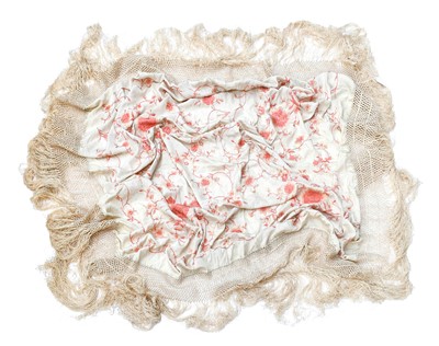 Lot 2266 - Early 20th Century Chinese Cream Silk Shawl...