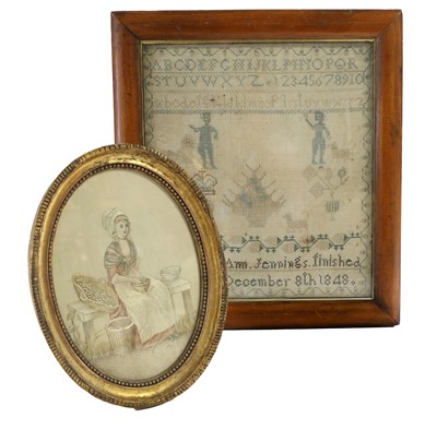 Lot 2031 - Alphabet Sampler Worked by Elizabeth Ann...