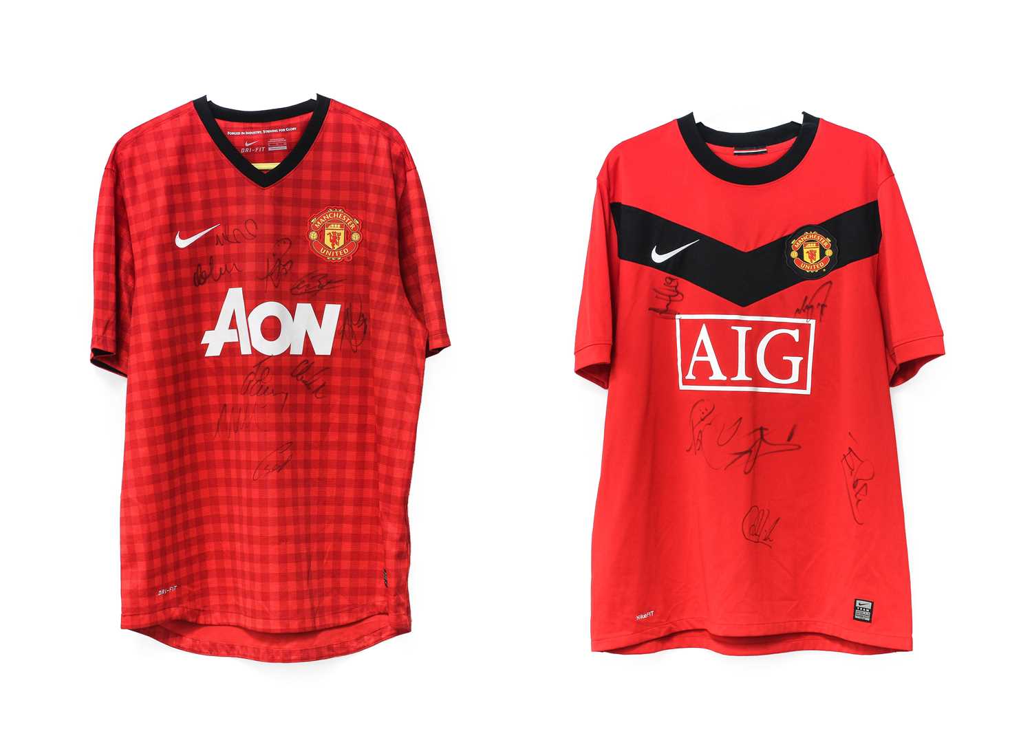 Lot 3036 - Manchester United Signed Football Shirts