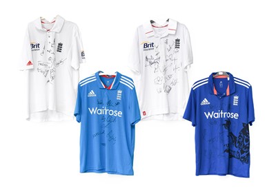 Lot 3008 - England Signed Cricket Shirts