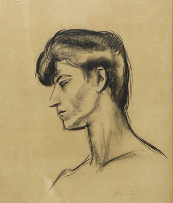 Lot 1091 - Philip Naviasky (1894-1983) Head Study Signed...