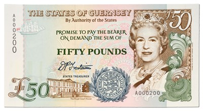 Lot 414 - Guernsey, Fifty Pounds, 1994 Issue; signatory...