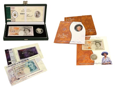 Lot 404 - 3x Bank of England, Banknote and Commemorative...