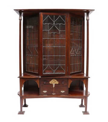 Lot 181 - An Art Nouveau Scottish School Inlaid Mahogany...