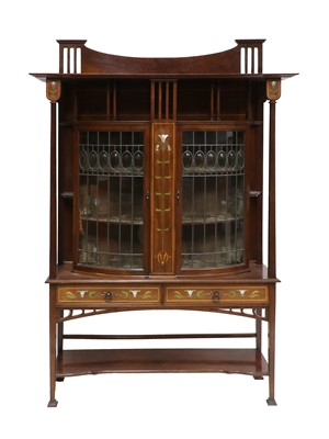 Lot 180 - An Art Nouveau Scottish School Inlaid Mahogany...