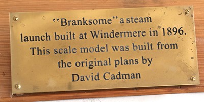 Lot 650 - Steam Launch Branksome 1896
