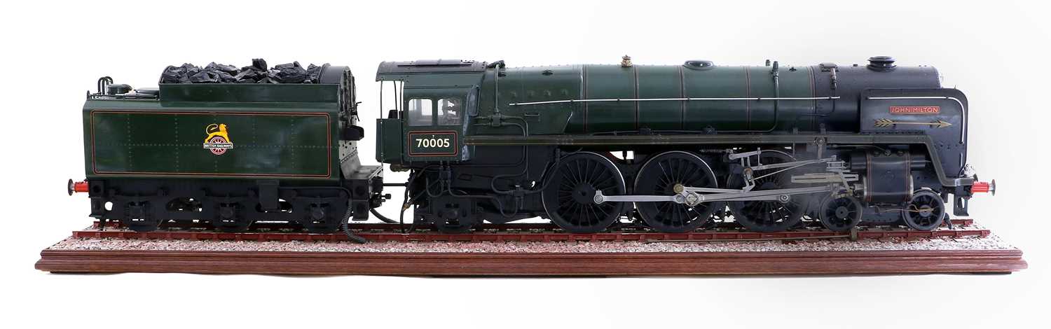 Lot 636 - Kit/Scratch Built 3 1/2" Gauge Live Steam Riddles Britannia Class Locomotive