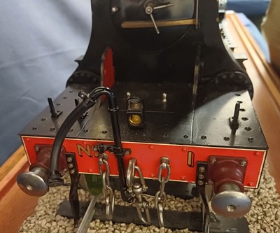 Lot 631 - Kit/Scratch Built 3 1/2" Gauge Live Steam 4-2-2 Stirling Single Locomotive
