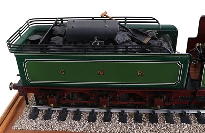 Lot 631 - Kit/Scratch Built 3 1/2" Gauge Live Steam 4-2-2 Stirling Single Locomotive