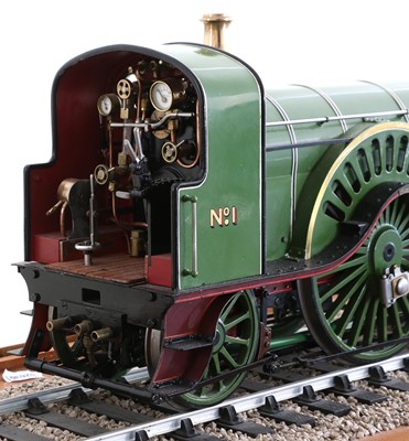 Lot 631 - Kit/Scratch Built 3 1/2" Gauge Live Steam 4-2-2 Stirling Single Locomotive