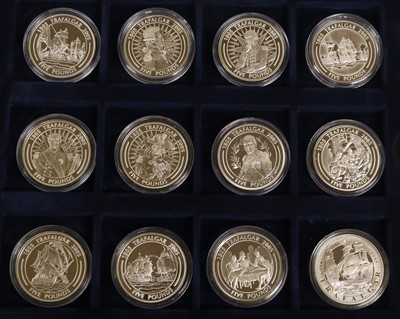 Lot 294 - Assorted Silver Proof Commemorative Crowns; 33...