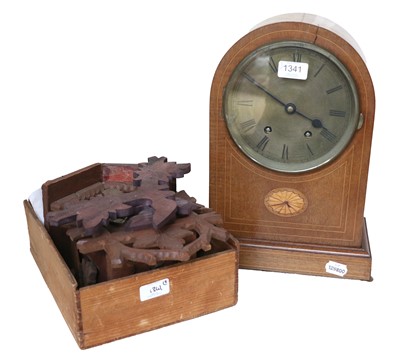 Lot 1341 - A Single Fusee Mahogany Cased Wall Timepiece,...