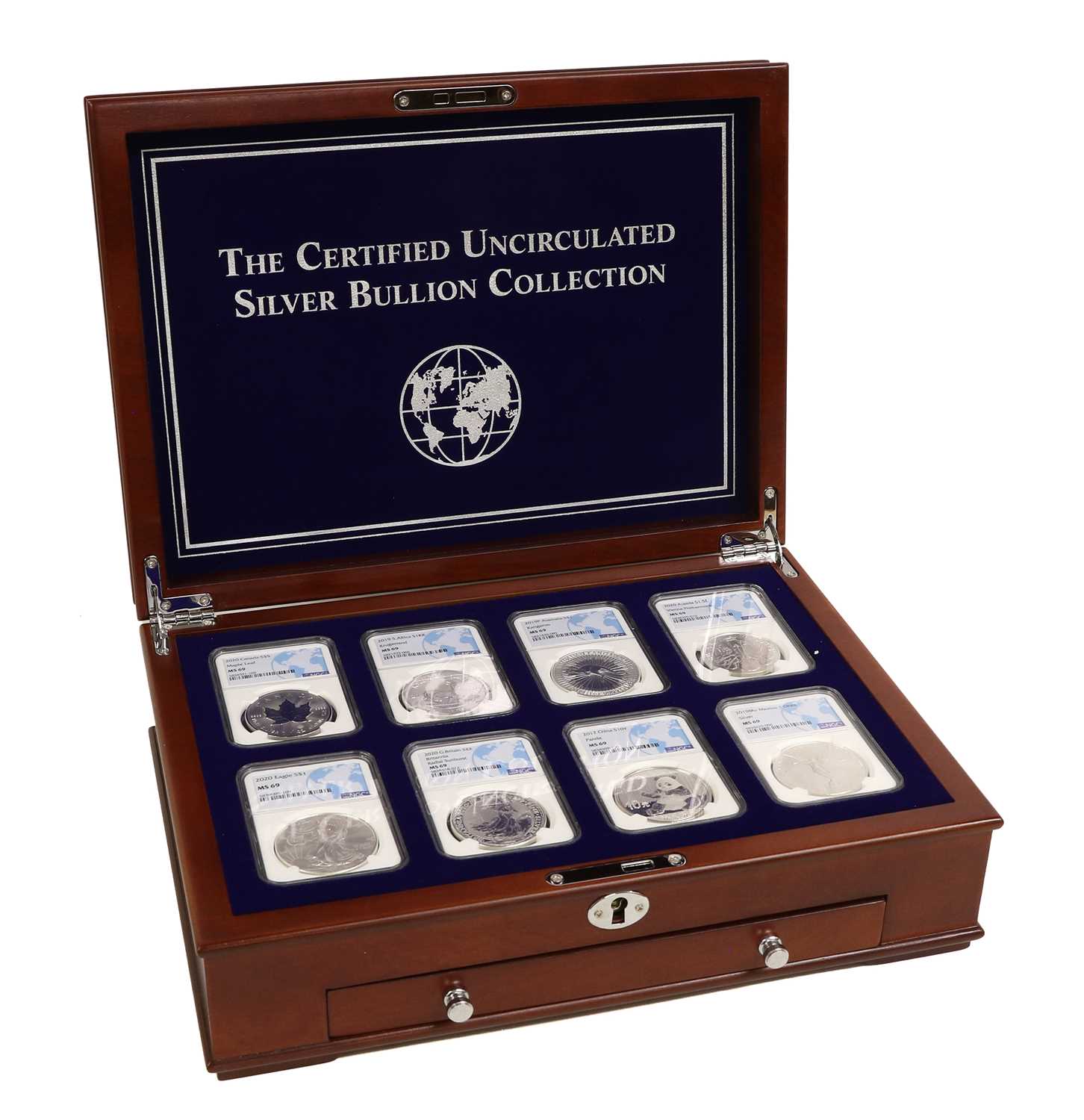 Silver Rounds Collection Book Lot 145 - The Certified Uncirculated Silver Bullion