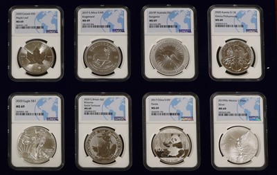 Lot 145 - The Certified Uncirculated Silver Bullion...
