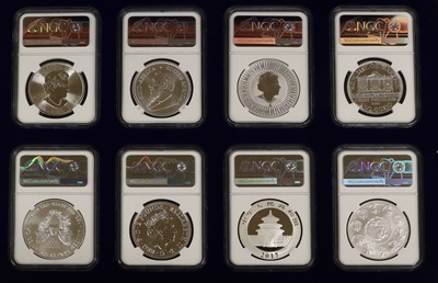 Lot 145 - The Certified Uncirculated Silver Bullion...
