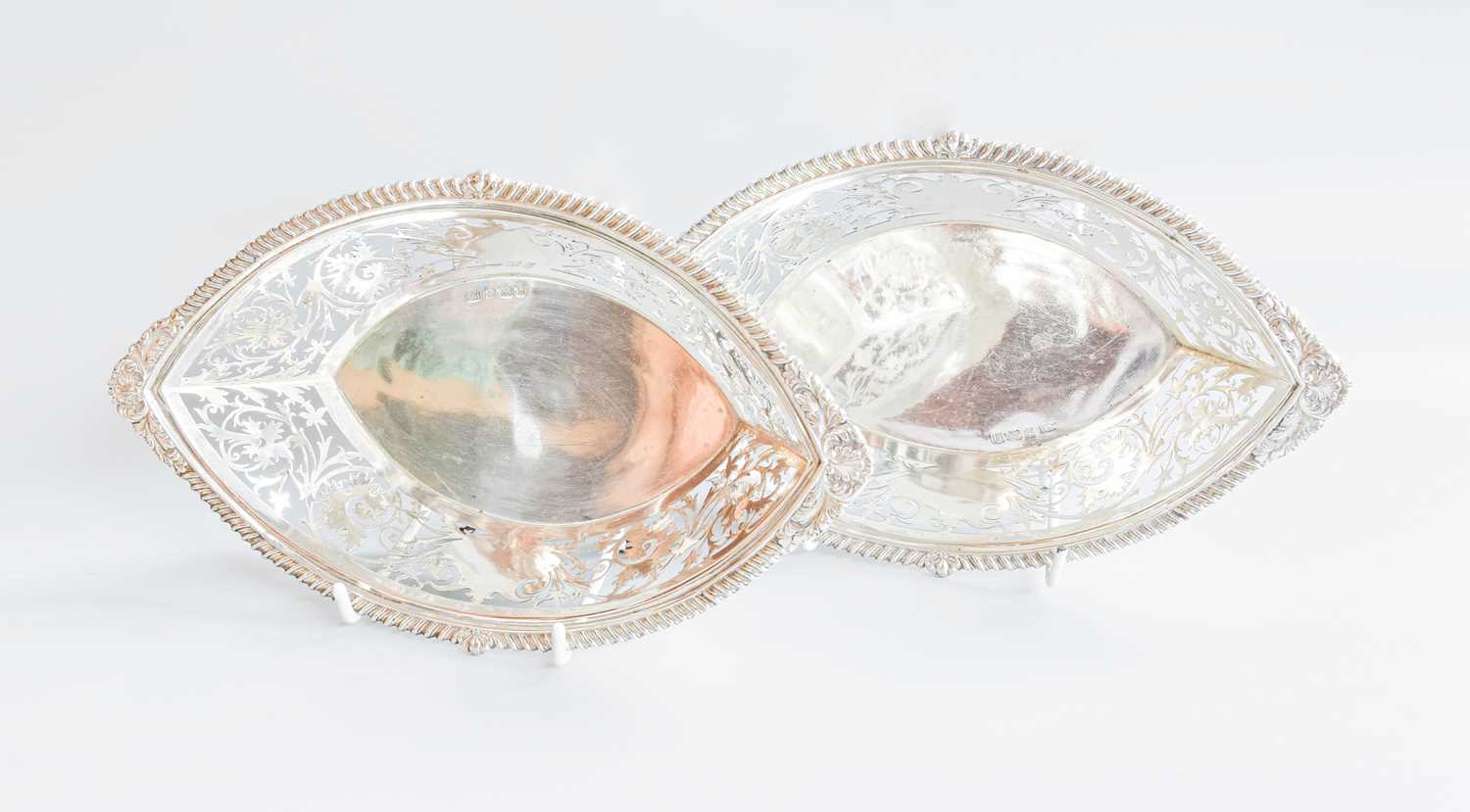 Lot 3 - A Pair of Edward VII Silver Dishes, Maker's...