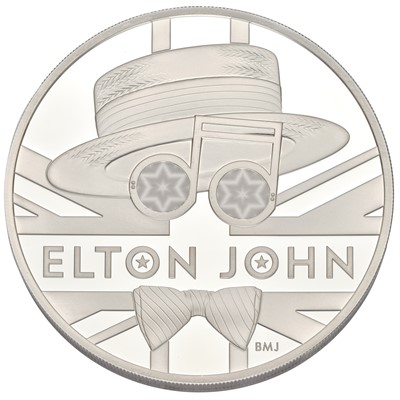 Lot 315 - UK, Elton John 5oz Silver Proof Coin 2020; £10...