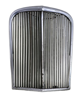 Lot 545 - Five Chromed Metal Car Grilles, to include a...