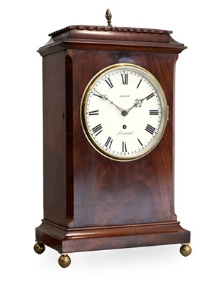 Lot 291 - A Mahogany Table Timepiece, signed Arnold,...