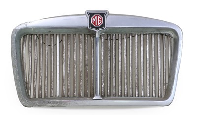 Lot 551 - Three Chromed Metal MG Car Radiator Grilles