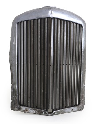 Lot A Vintage Bentley Car Radiator, with enamelled...