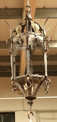 Lot 1455 - French Gothic Revival Wrought Iron...