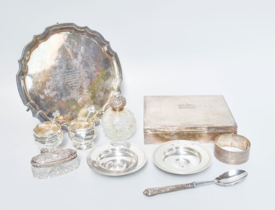 Lot 41 - A Collection of Assorted Silver, including a...