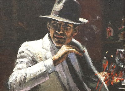 Lot 1102 - Fabian Perez (b.1967) Argentinean "Man in the...