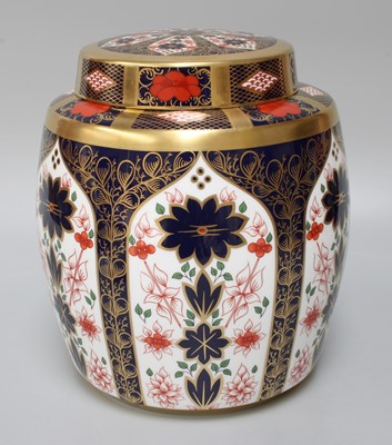 Lot 96 - A Royal Crown Derby Porcelain Jar and Cover,...