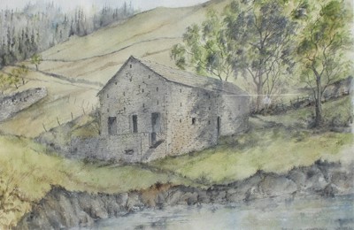 Lot 1153 - Ken Hey (Contemporary) "Burley in Wharfedale"...