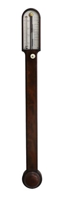 Lot 305 - A Mahogany Stick Barometer, signed Abraham,...