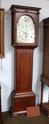 Lot 1373 - A Mahogany Eight Day Longcase Clock, early...