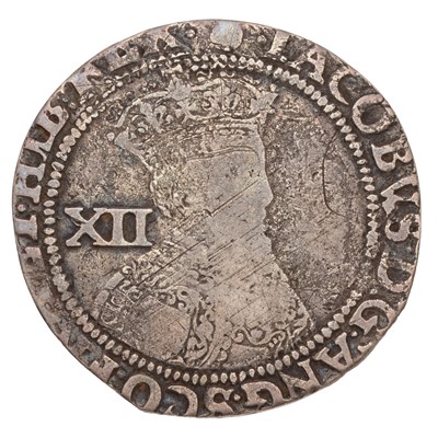 Lot 20 - James I, Shilling, first coinage 1603-3, 4.77g,...