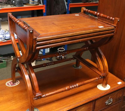 Lot 1507 - A Pair of Reproduction Cherrywood Nesting...