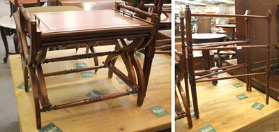 Lot 1228 - A Pair of Reproduction Cherrywood Nesting...