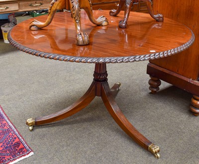 Lot 1317 - A Reprodcution Mahogany Centre Pedestal Table,...