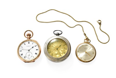 Lot 439 - A Silver Open Faced Pocket Watch, retailed by...