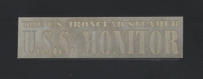 Lot 640 - USS Monitor Scale Model